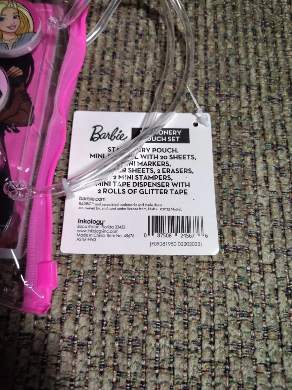 Barbie Stationery Pouch Set Brand New Excellent Condition VERY NICE#308